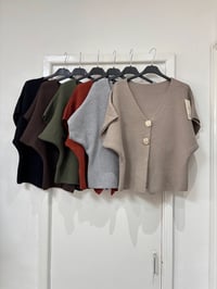 Gold Button Short Sleeved Cardi