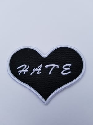 Image of LOVE HATE , Iron on Patch