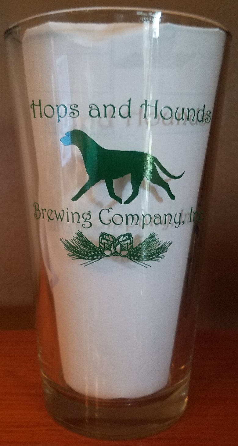 Image of Hops & Hounds Pint Glass