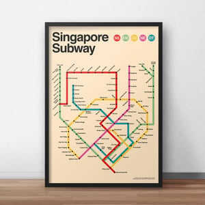 Image of Singapore Subway Poster