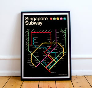 Image of Singapore Subway Poster