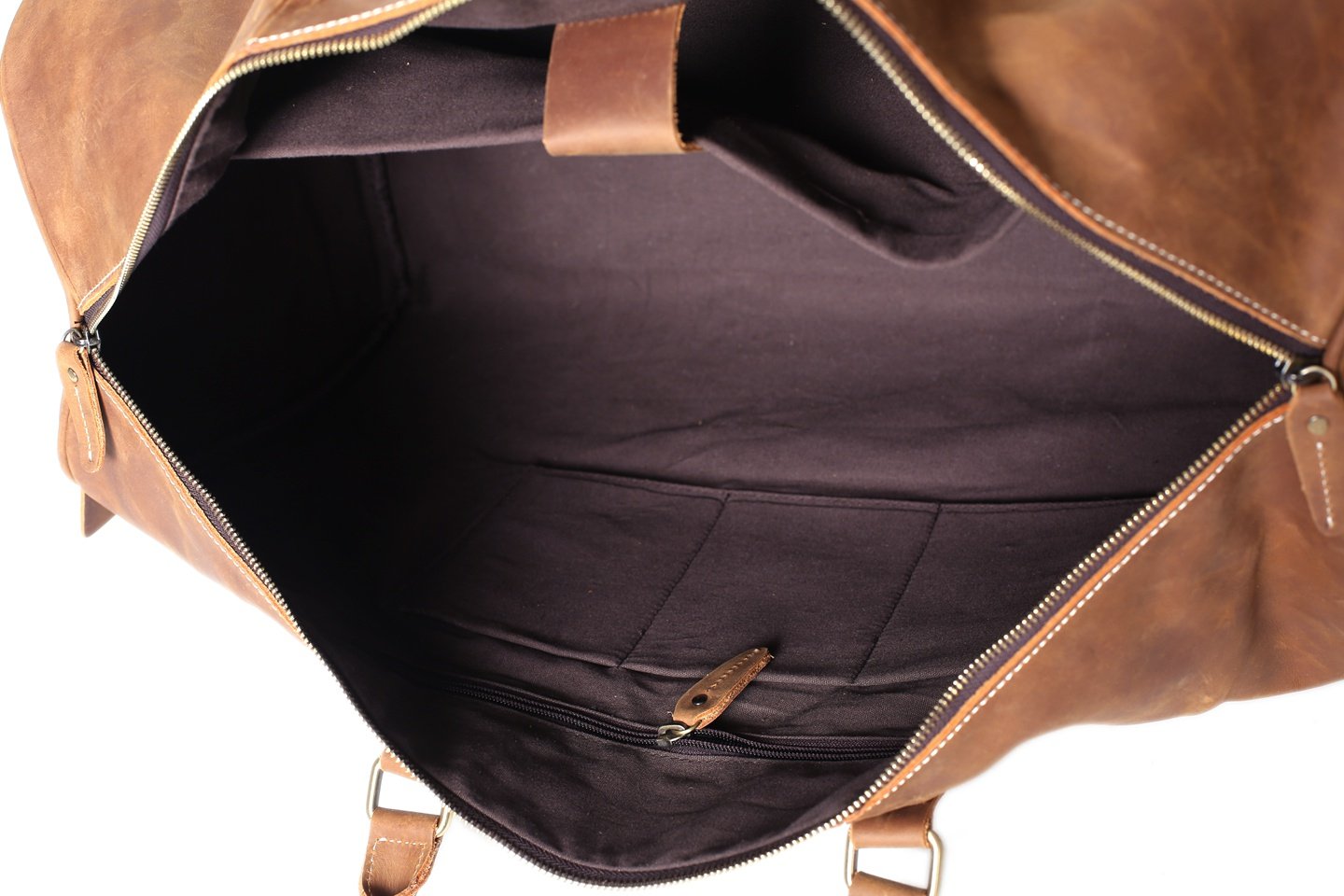 Handmade Vintage Leather Overnight Duffel Bag Travel Bag Holdall