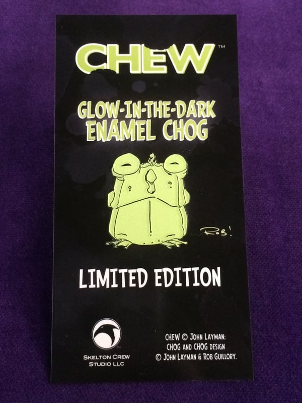 Image of CHEW: Limited Edition Glow-in-the-Dark Enamel Chog! 