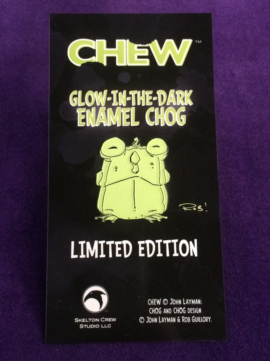 CHEW Limited Edition GlowintheDark Enamel Chog! Skelton Crew Studio