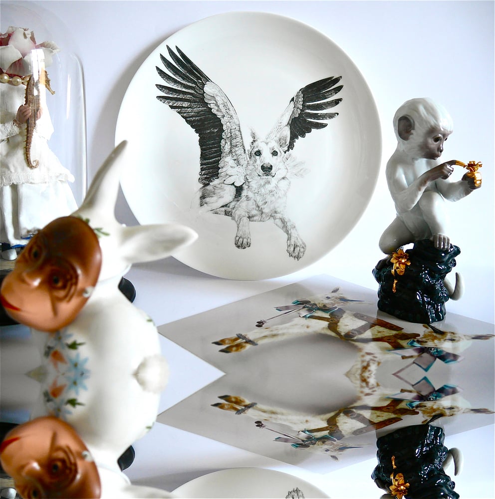 Image of SWEET LIMITED EDITION FINE ENGLISH BONE CHINA COUPE PLATE