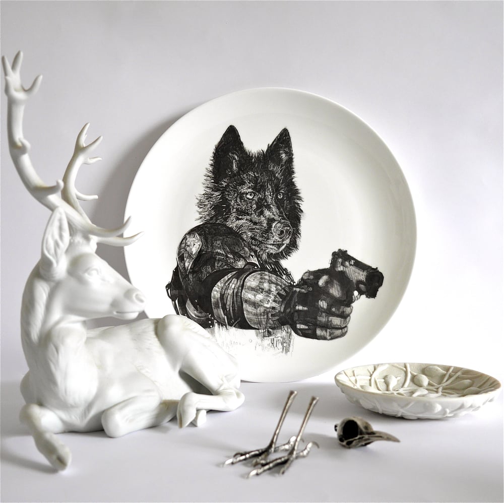 Image of REVENGE LIMITED EDITION FINE ENGLISH CHINA COUPE PLATE