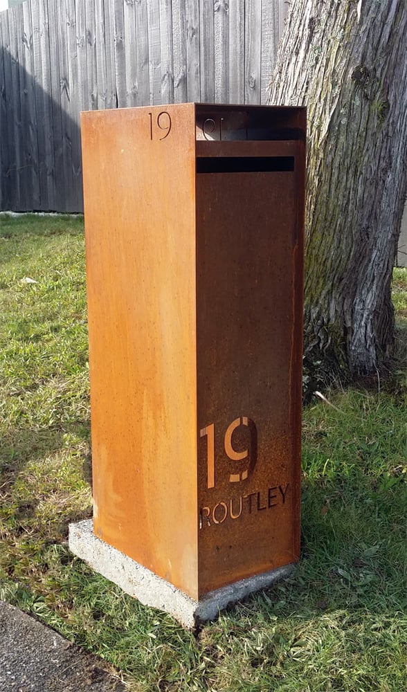 Image of New York Corten LetterBox