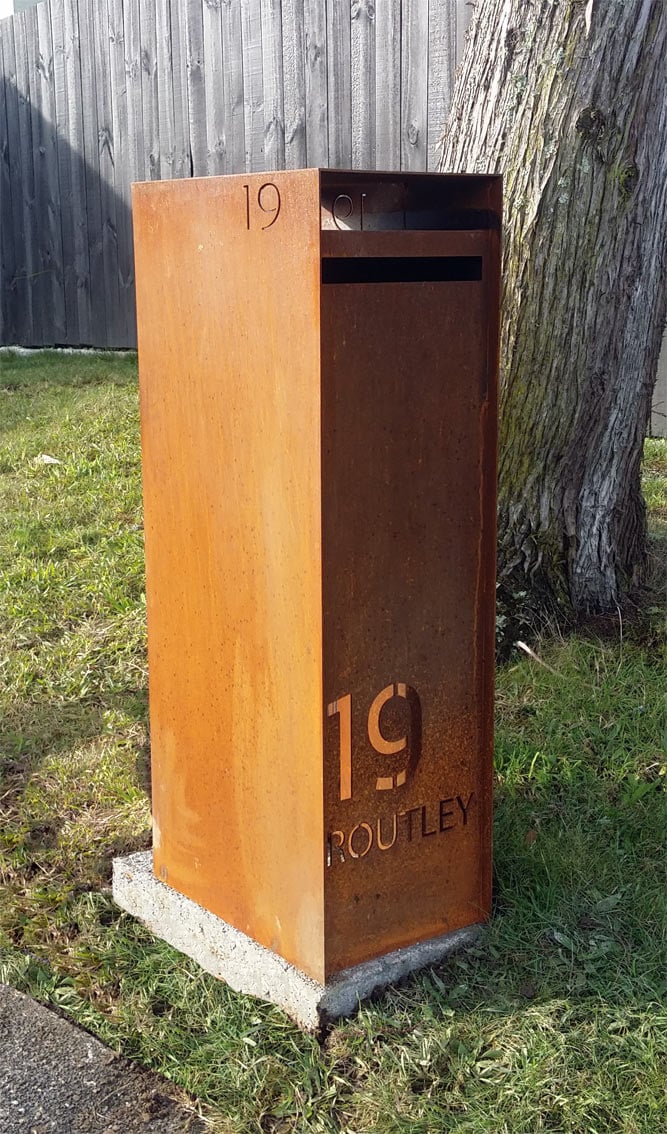 New York Corten LetterBox | Bray Design