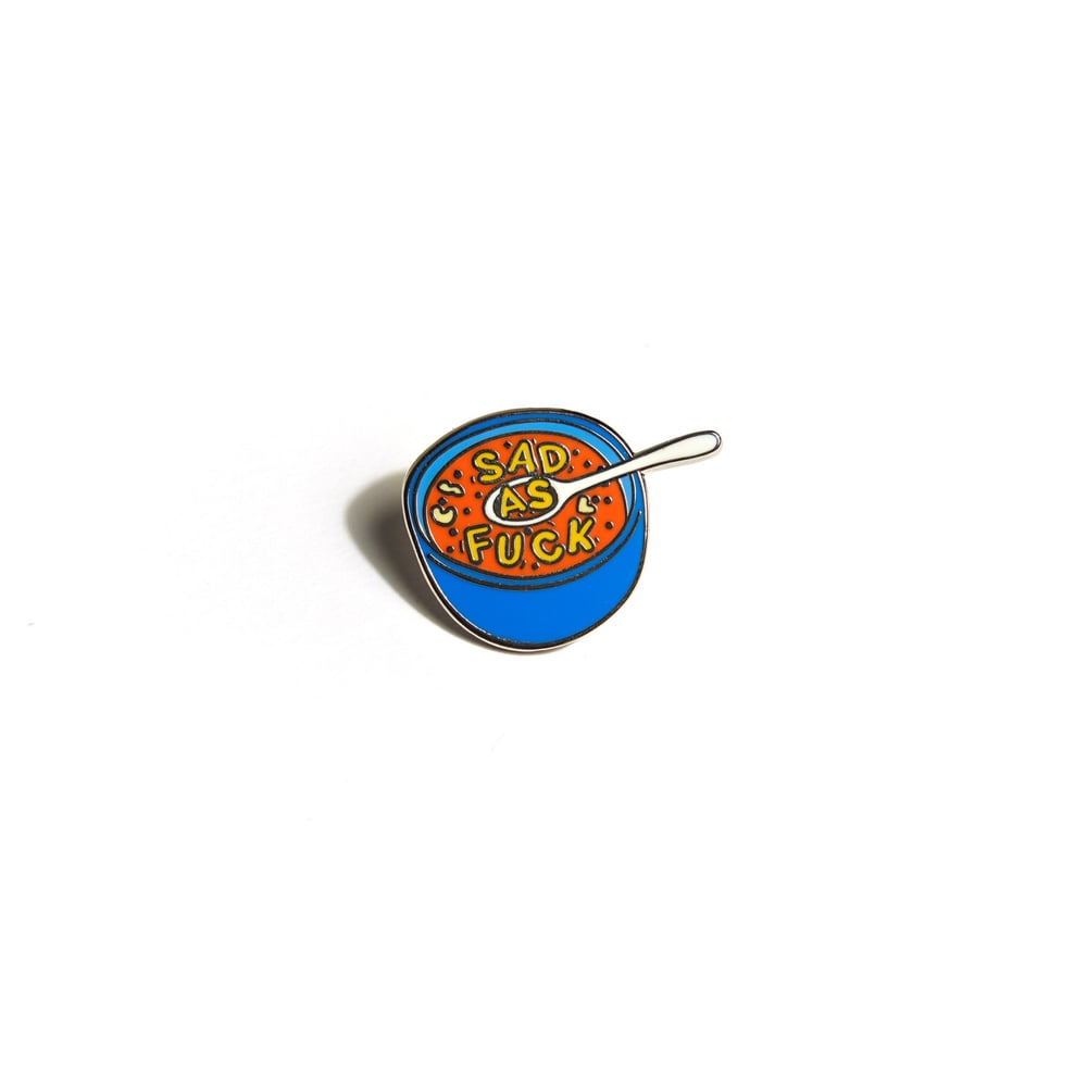 Image of Sad soup pin (hard enamel)