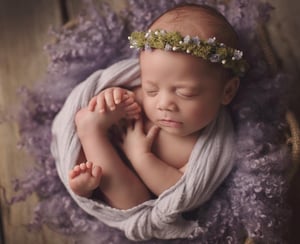 Image of Round Curly Felted Blanket - OLD LAVENDER