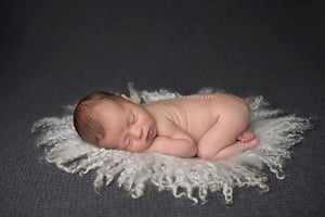 Image of  Round Curly Felted Blanket - SILVER GREY 