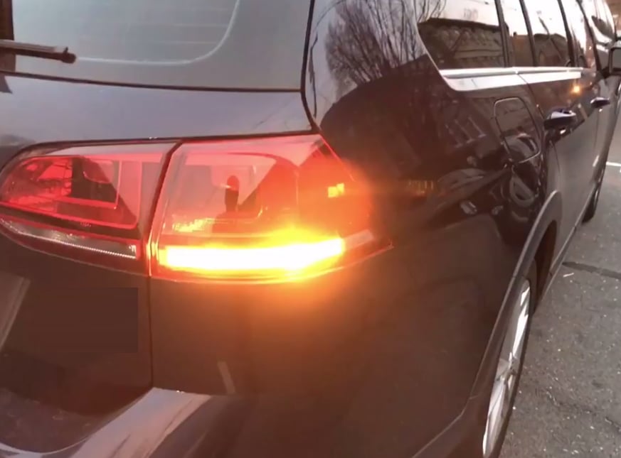 Image of Amber or White Rear Turn Signals Fits: MK7 Golf Models with Clear Turn Lens Only