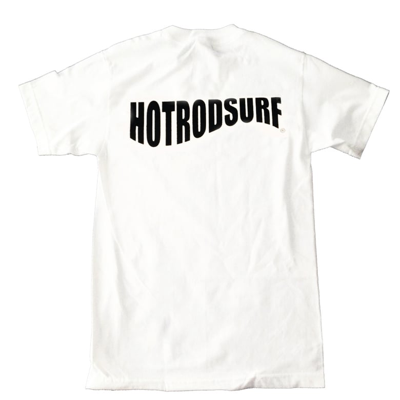 Image of Wave Logo Tee Short Sleeve ~HOTRODSURF ~ Hot Rod Surf ® - White S/S Shirt