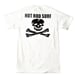 Image of Skull & Bones Tee Short Sleeve ~ HOTRODSURF ~ Hot Rod Surf ® - White S/S Shirt