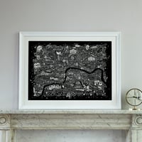Image 1 of London Film Map (Black Plike)