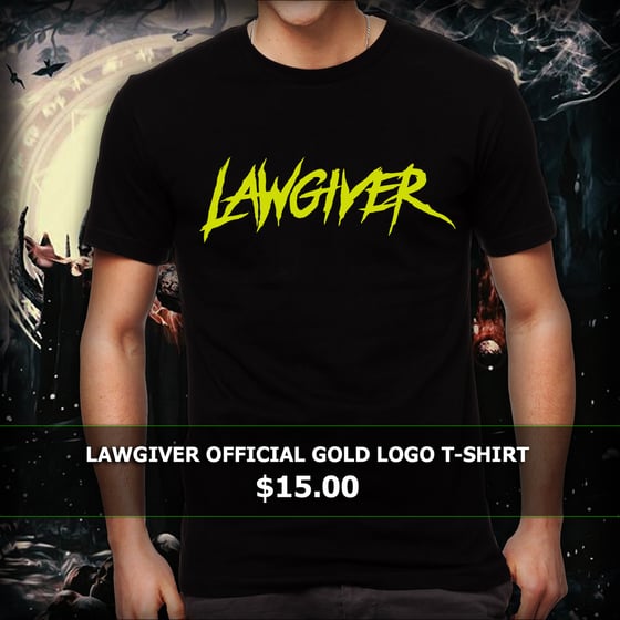 Image of Lawgiver -Official Gold Logo T-Shirt