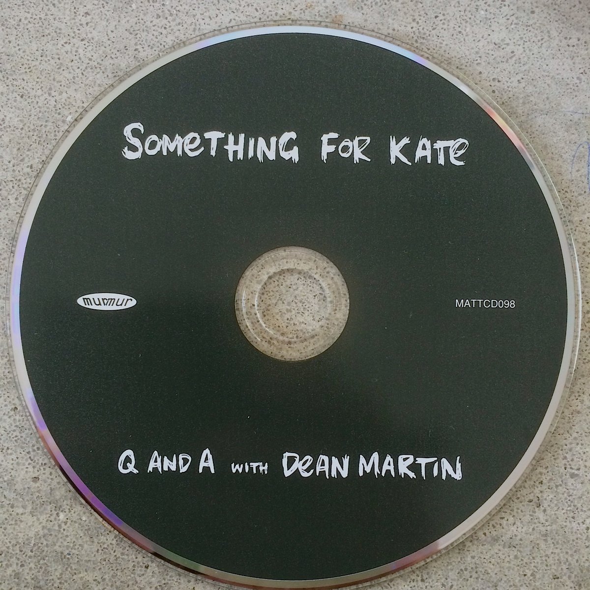 Image of Something for Kate - 'Q And A With Dean Martin' CD Original 