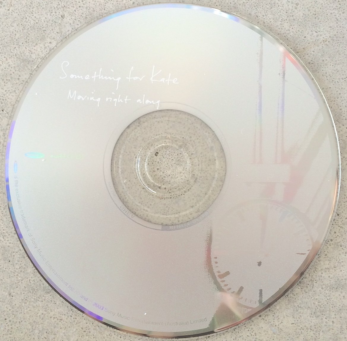 Image of Something for Kate - 'Moving Right Along' Original CD single