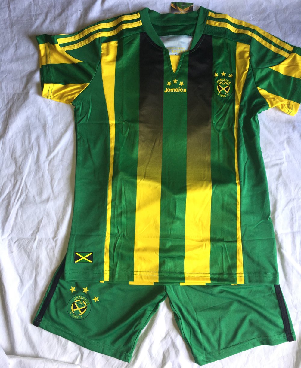 Jamaica Green Boys Football kit