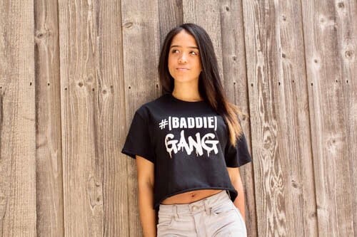 Image of Baddie Gang Retro Crop Tee