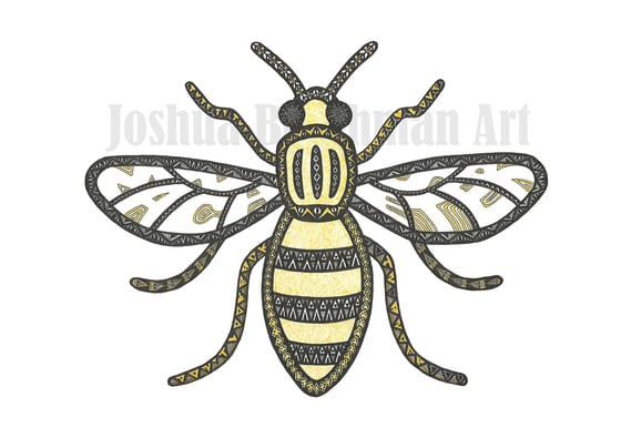 Image of Manchester Bee - Signed Print