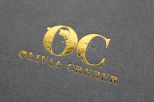 Image of Small Dark Blue + Grey Resin Pebble Necklace