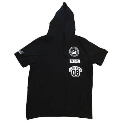 Image of Logo Hoodie tee (black)