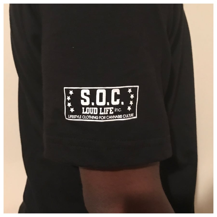 Image of Logo Hoodie tee (black)