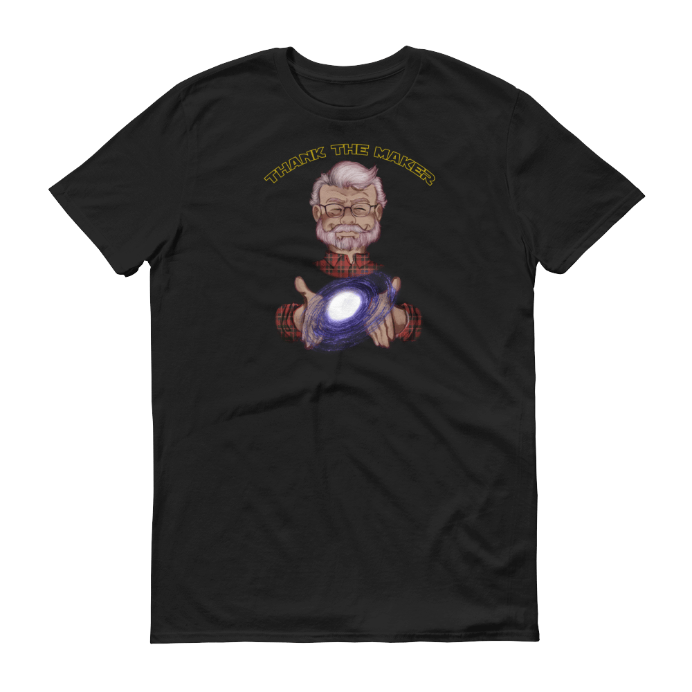 Image of Thank the Maker Tee - Short Sleeve T-Shirt (Galaxy Black)