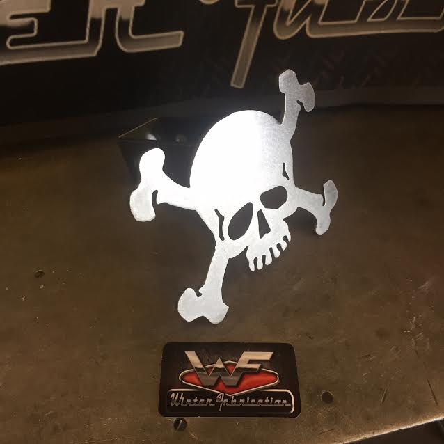 Image of Skull and Crossbones Hitch Cover