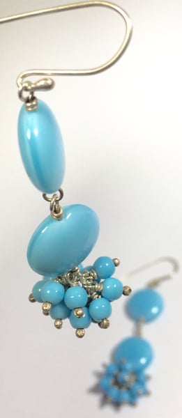 Image of Cluster - double drop - earrings