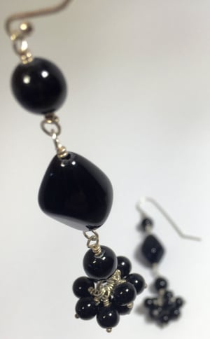 Image of Cluster - double drop - earrings