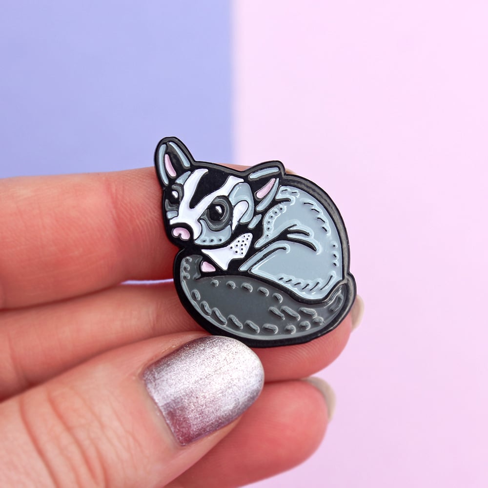 Image of Sugar Glider - enamel pin - cute lapel pin