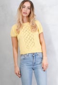 Image of VINTAGE YELLOW KNITTED TOP