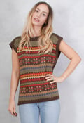 Image of VINTAGE PATTERNED KNITTED TOP