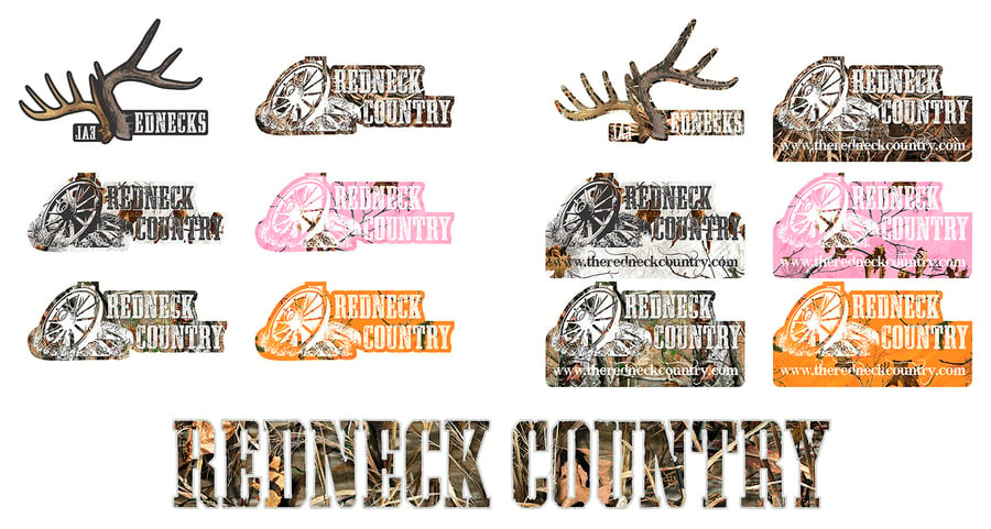 Image of Redneck Country Logo Decals