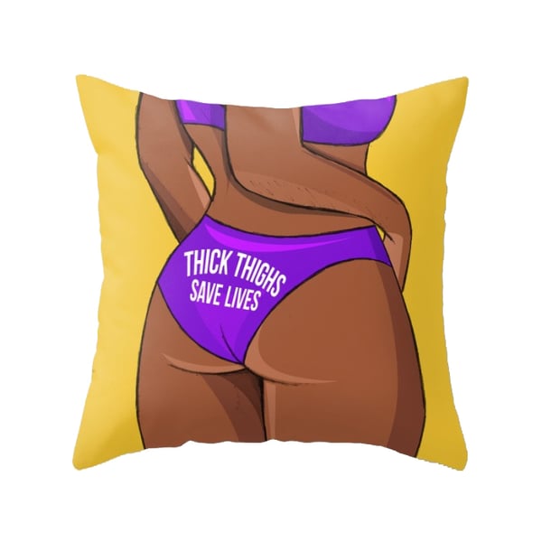Image of Thick Thighs (Throw Pillow Cover)