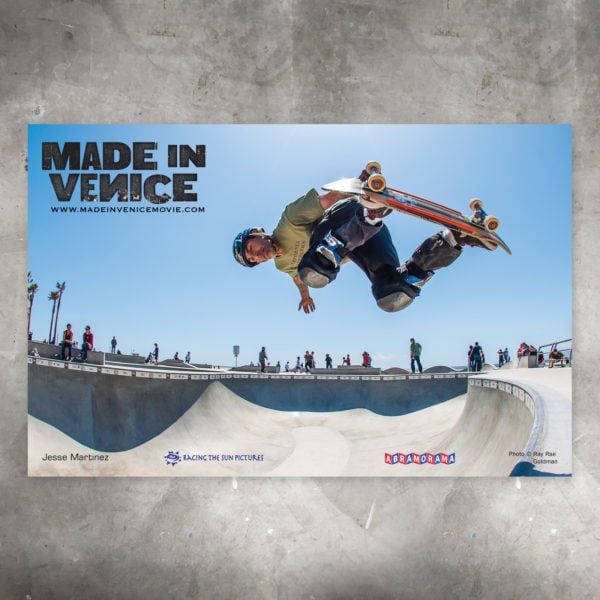 Image of Venice Skatepark Poster –  Featuring Jesse Martinez - 11” X 17” 