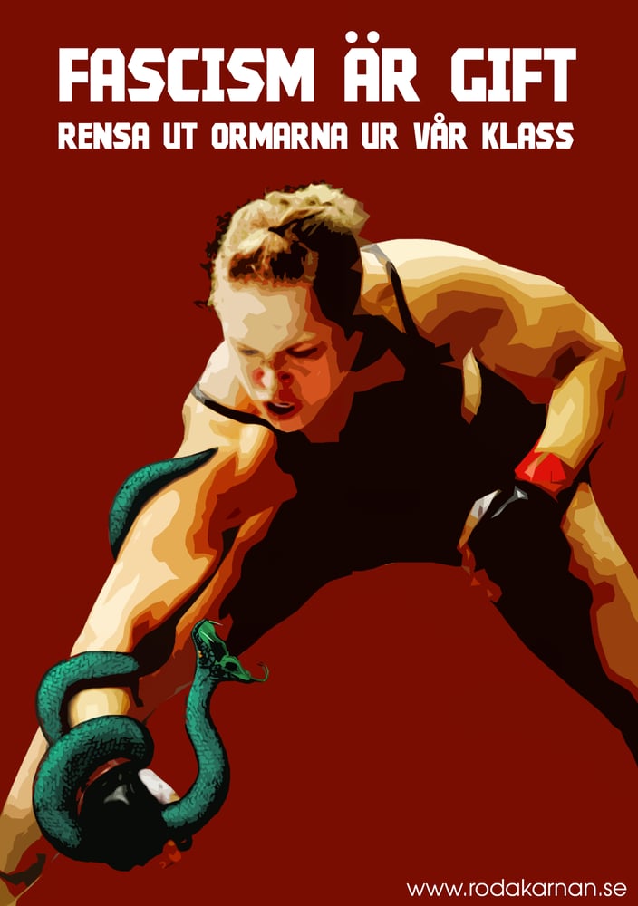 Image of 100x "Fascism är gift" 