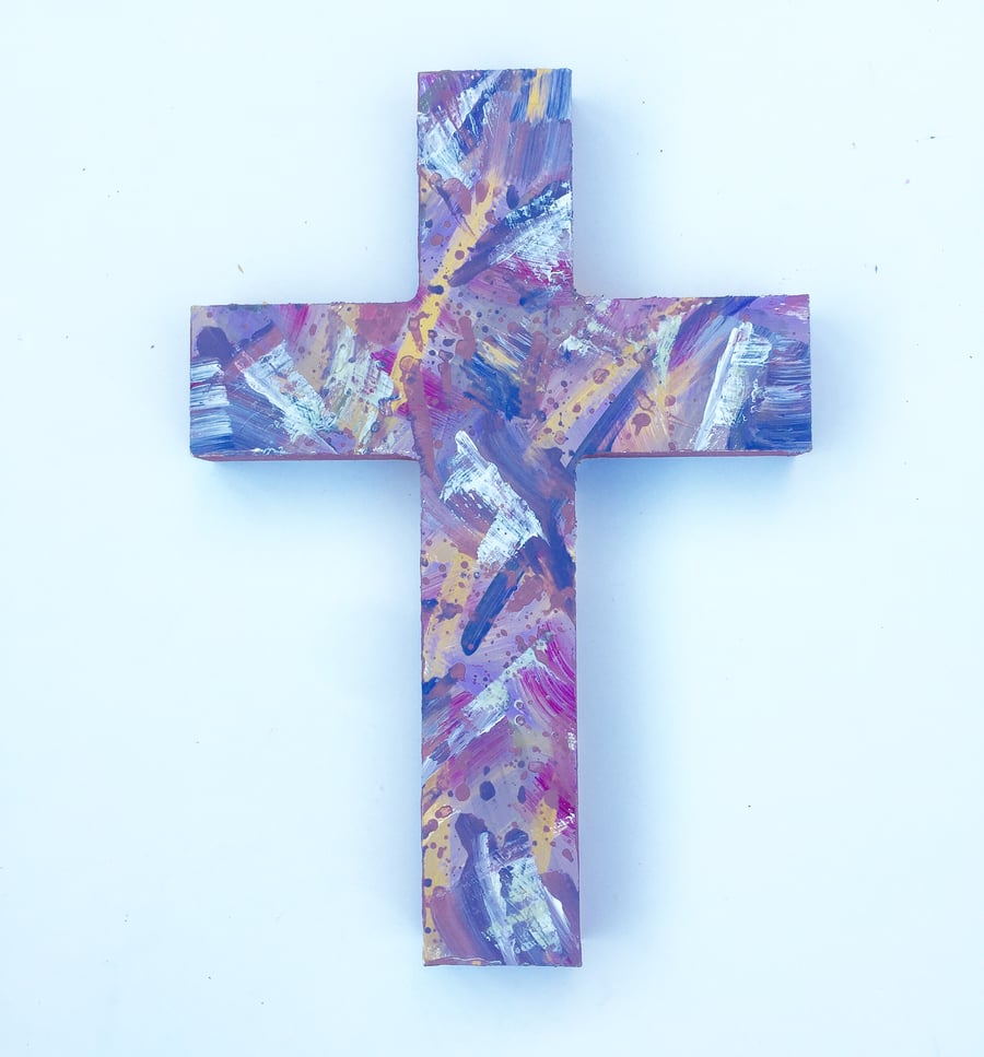 Image of Purple Firework Cross