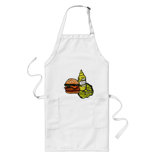 Image of Burger BBQ Apron - (three colors available)