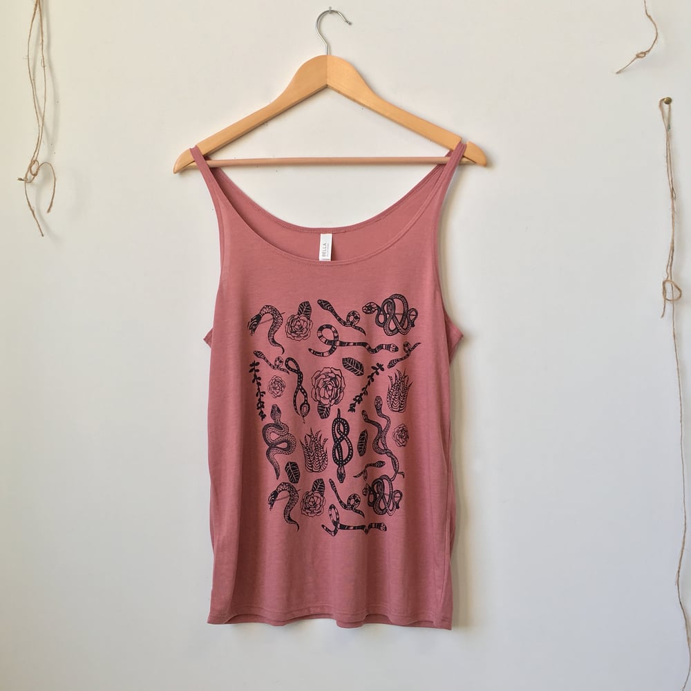 Snake Flat Lay Pattern Tank