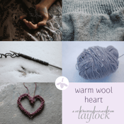 Image of Warm Wool Heart Postcard Set