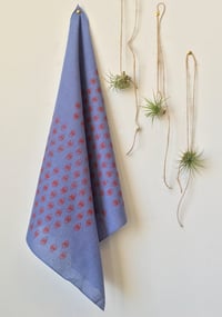 Image 1 of Eyeball Bandana in Red and Chambray