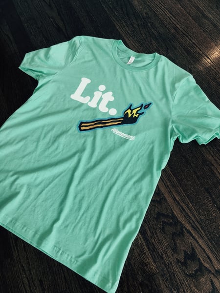 Image of The "Lit" Tee in Mint Green