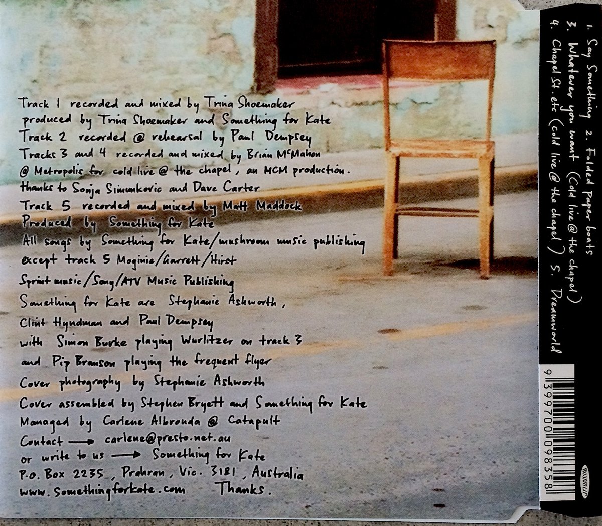 Image of Something for Kate- 'Say Something' CD single