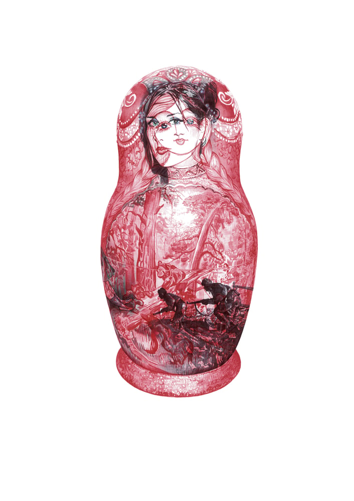 Image of RUSSIAN DOLL LIMITED EDITION PRINT