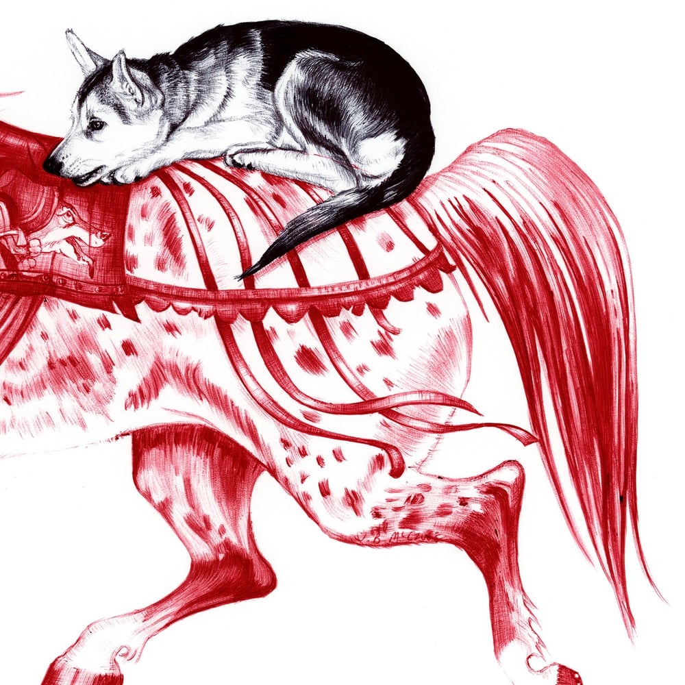 Image of THE HORSE AND THE WOLF CUB LIMITED EDITION PRINT