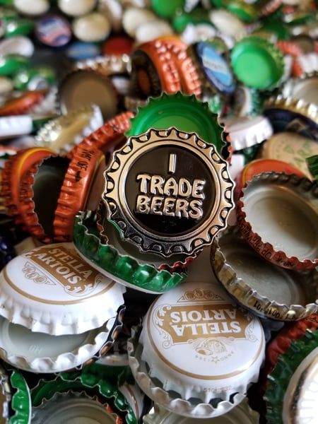 Image of I Trade Beers "  Pin