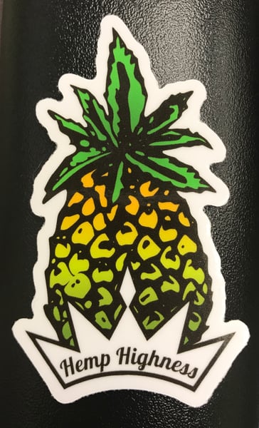 Image of Pineapple Pot Leaf Crown Stickers
